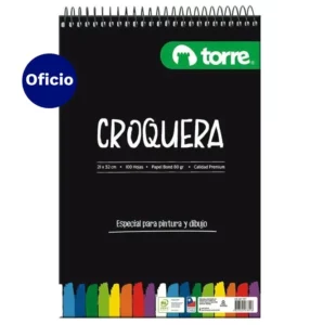 Croquera Torre Oficio 21x32 cm (100 hojas) â€” LibrerÃ­a Bulnes Chile