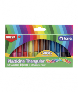 Plasticina Doble Color Triangular Torre (24 Colores) â€” LibrerÃ­a Bulnes Chile