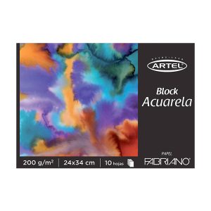 Block para Acuarela Artel Fabriano 24X34cm (10 Hojas) â€” LibrerÃ­a Bulnes Chile