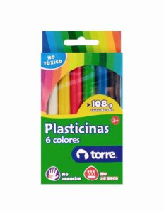 Plasticinas 6 colores Torre â€” LibrerÃ­a Bulnes Chile