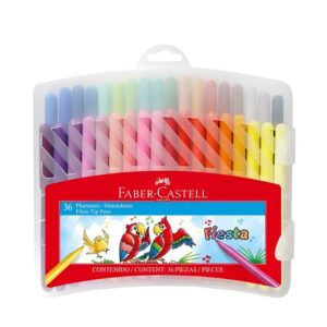 Marcadores Escolares 36 Colores Faber Castell