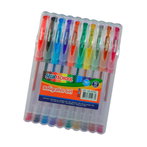 Bolígrafo Gel 10 colores Sello School â€” LibrerÃ­a Bulnes Chile