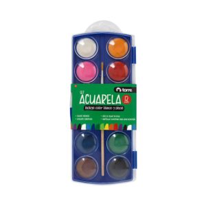 Set Acuarela escolar Torre (12 Colores) â€” LibrerÃ­a Bulnes Chile