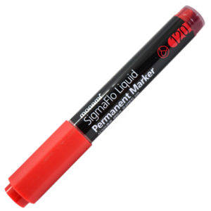 Marcador permanente sigmaflo liquid 120 Rojo Monami Redonda — LibrerÃa Bulnes Chile
