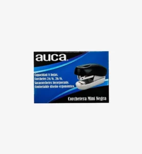 Corchetera mini negra Auca (8 hojas) — LibrerÃa Bulnes Chile