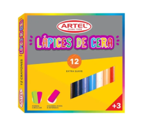 Lápices de cera Artel 12 unidades — LibrerÃa Bulnes Chile