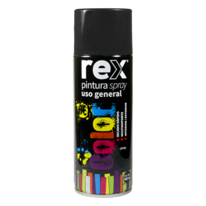 Pintura Spray Rex 400ml-Negro Brillante â€” LibrerÃ­a Bulnes Chile