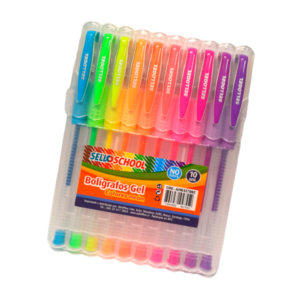 Bolígrafo Gel 10 colores Neon Sello School â€” LibrerÃ­a Bulnes Chile