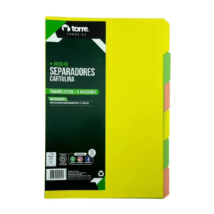 Separador Oficio 6 Divisiones Torre â€” LibrerÃ­a Bulnes Chile