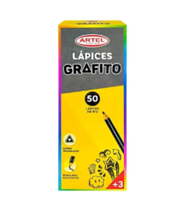Caja de 50 Lapices Grafito Triangulares Artel — LibrerÃa Bulnes Chile