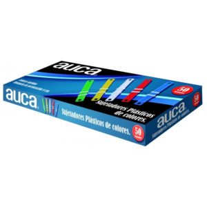 Sujetadores Accoclips Plásticos Colores Auca (50 unidades) â€” LibrerÃ­a Bulnes Chile