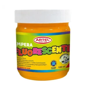 Tempera fluorescente naranja 100ml ARTEL** â€” LibrerÃ­a Bulnes Chile