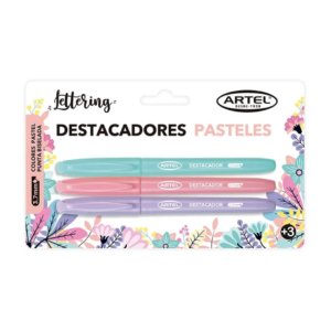 Destacadores pasteles ARTEL (3 Colores) â€” LibrerÃ­a Bulnes Chile