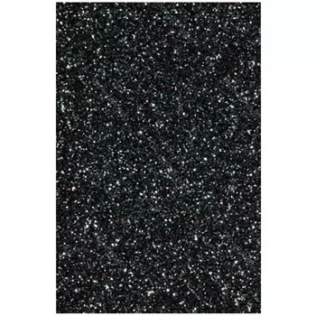 Goma eva glitter 20x30cm 10 hojas color negro Hand