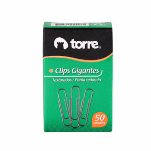 Clips Gigantes Ranurados N50 Punta Redonda Torre — LibrerÃa Bulnes Chile