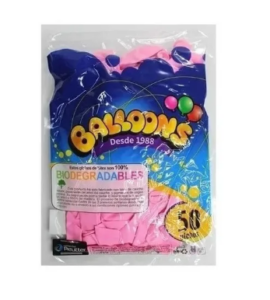 Globo Liso Rosado (50 unidades) — LibrerÃa Bulnes Chile