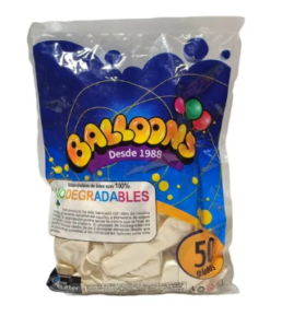 Globos Perlados Blanco (50 unidades) — LibrerÃa Bulnes Chile