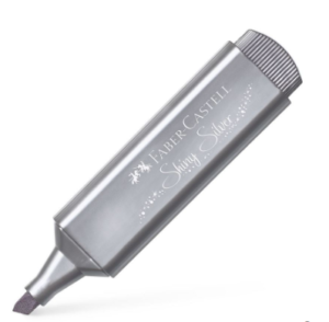 Destacador Metálico Plata Faber Castell â€” LibrerÃ­a Bulnes Chile