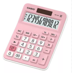 Calculadora Casio MX-12B-PK Rosa â€” LibrerÃ­a Bulnes Chile