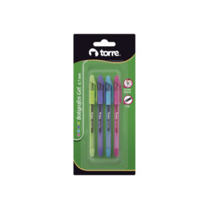 Set Bolígrafo Gel Quick Dry 0,7 mm (4 Unidades Colores) Torre — LibrerÃa Bulnes Chile