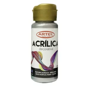 Pintura Acrílica Decorativa Metal Gris 60ml Artel â€” LibrerÃ­a Bulnes Chile