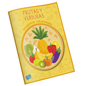 Libro colorear frutas y verduras 16 pag Art&Craft â€” LibrerÃ­a Bulnes Chile