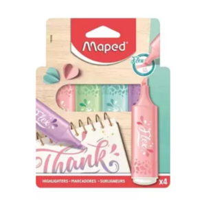 Destacadores Pastel Maped (4 Unidades) â€” LibrerÃ­a Bulnes Chile