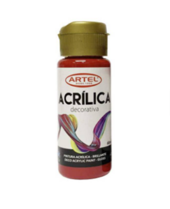 Pintura Acrílica Decorativa Rojo Oscuro 60ml Artel â€” LibrerÃ­a Bulnes Chile