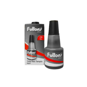 Tinta Tampón Negra 24ml Fultons — LibrerÃa Bulnes Chile