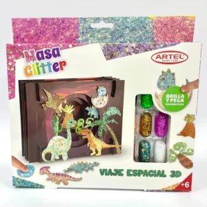 Masa Glitter Dinosaurios 3D Artel ** â€” LibrerÃ­a Bulnes Chile
