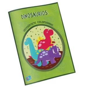 Libro colorear Dinosaurio 16 paginas Art&Craft â€” LibrerÃ­a Bulnes Chile