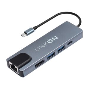 Hub Adaptador USB C 5 en 1 - RJ45 LinkON â€” LibrerÃ­a Bulnes Chile