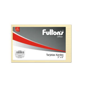 Tarjeta Kardex 5x8 25 unidades Fultons — LibrerÃa Bulnes Chile