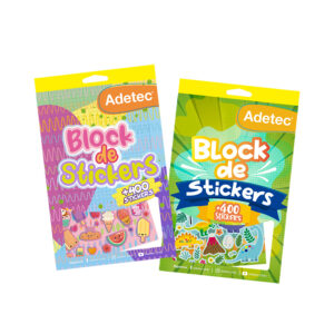 Stickers surtidos+400 unidades Adetec (1 unidad) â€” LibrerÃ­a Bulnes Chile