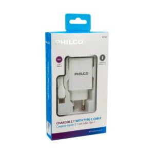 Cargador Philco USB doble con Cable tipo C 2.1A — LibrerÃa Bulnes Chile