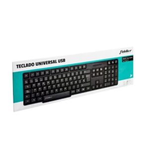 Teclado Universal Alambrico USB Negro Fiddler â€” LibrerÃ­a Bulnes Chile