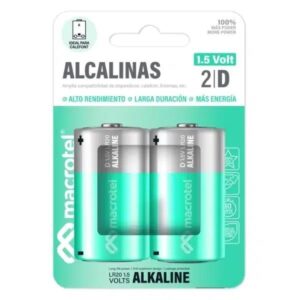 Pack 2 Pilas Alcalinas D Macrotel â€” LibrerÃ­a Bulnes Chile