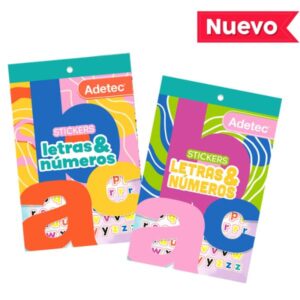 Block de Stickers Letras y Números Adetec — LibrerÃa Bulnes Chile