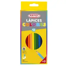 Lápices de Colores largos +2 Grafito + 1 Sacapunta Artel (15 Unidades) â€” LibrerÃ­a Bulnes Chile