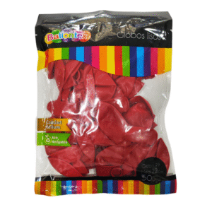 Globo liso rojo x50 biodegradable Ballontex — LibrerÃa Bulnes Chile