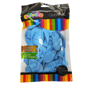 Globo liso celeste x25 biodegradable Ballontex — LibrerÃa Bulnes Chile