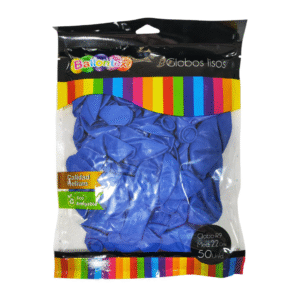 Globo liso azul x50 biodegradable Ballontex — LibrerÃa Bulnes Chile