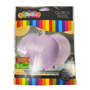 Globo liso pastel morado x25 biodegradable Ballontex — LibrerÃa Bulnes Chile