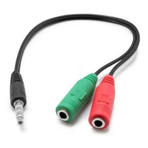 Cable Audio 3,5mm macho a micrófono y audífono 0,15 mts â€” LibrerÃ­a Bulnes Chile