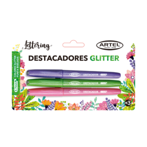 Destacadores Glitter ARTEL (3 Unidades) â€” LibrerÃ­a Bulnes Chile