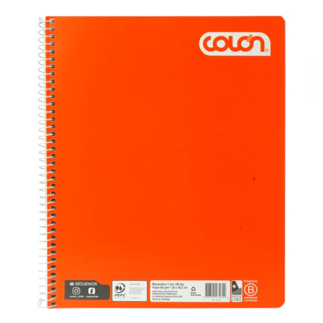 Cuaderno Colon Chroma 100 Hojas (Colores Pasteles) — LibrerÃa Bulnes Chile
