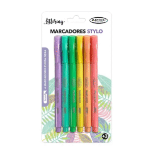 Marcadores Lettering color pastel Artel (6 Unidades) â€” LibrerÃ­a Bulnes Chile