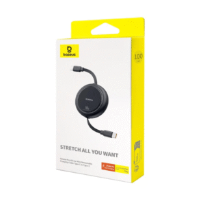 Cable Retractil TypeC a TypeC 100W (1 metro) Negro Baseus â€” LibrerÃ­a Bulnes Chile