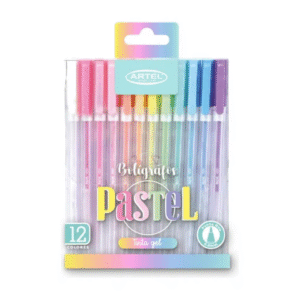 Bolígrafo Pastel Tinta Gel (12 colores) Artel — LibrerÃa Bulnes Chile