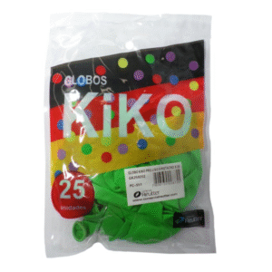 Globo liso Verde Claro Kiko 25 uni — LibrerÃa Bulnes Chile